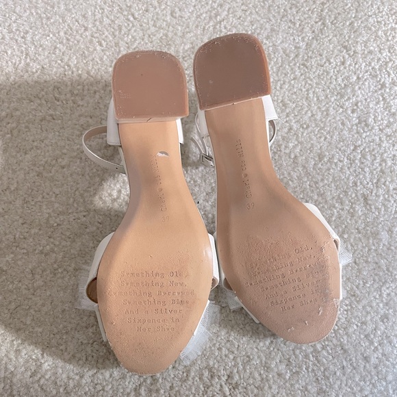 Indi Pearl bow heels 9cm Block heel - Picture 3 of 4